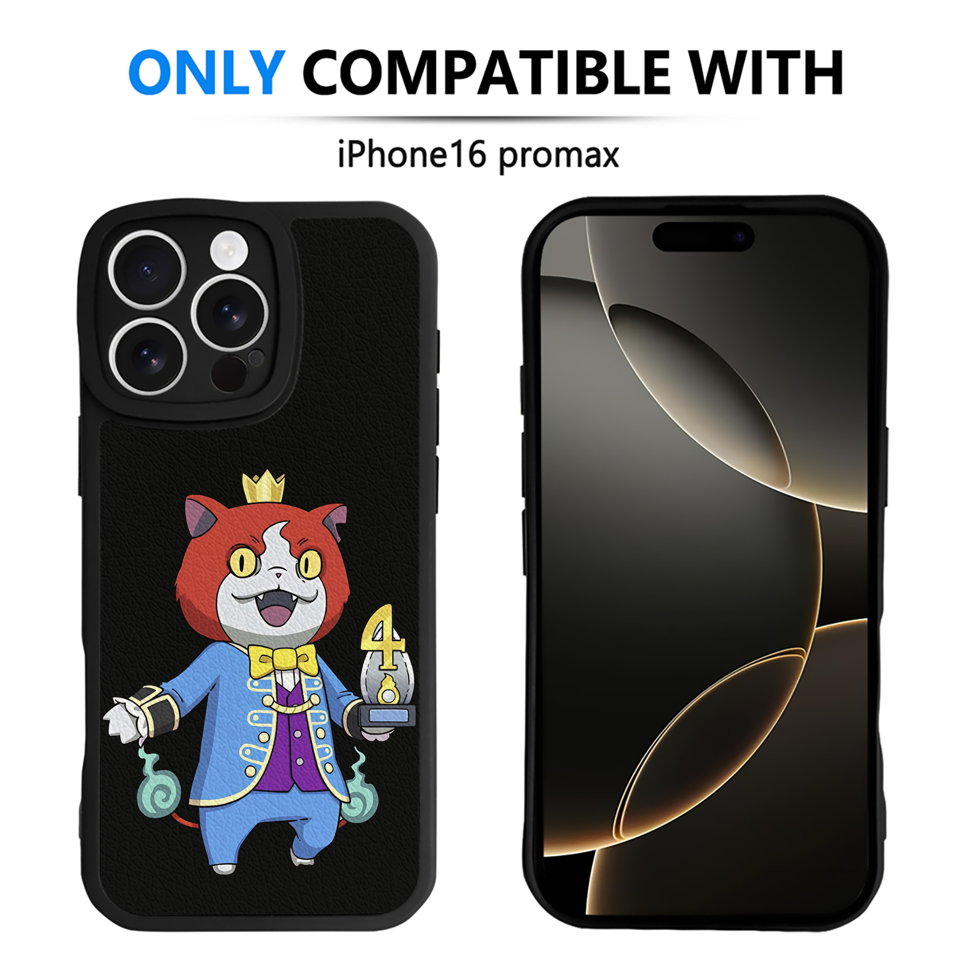 （画像用） 妖怪ウォッチ Yo-kai Watch 【iPhone 16シリーズ対応】シリコンスマホケース（レザー調） 材質：シリコン